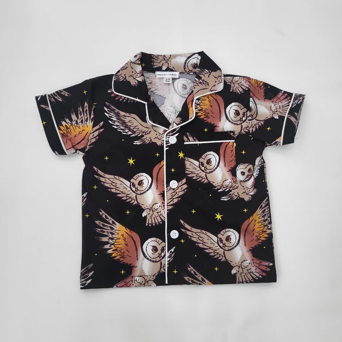 Magical Owl Unisex Shorts Nightsuit Set for boys