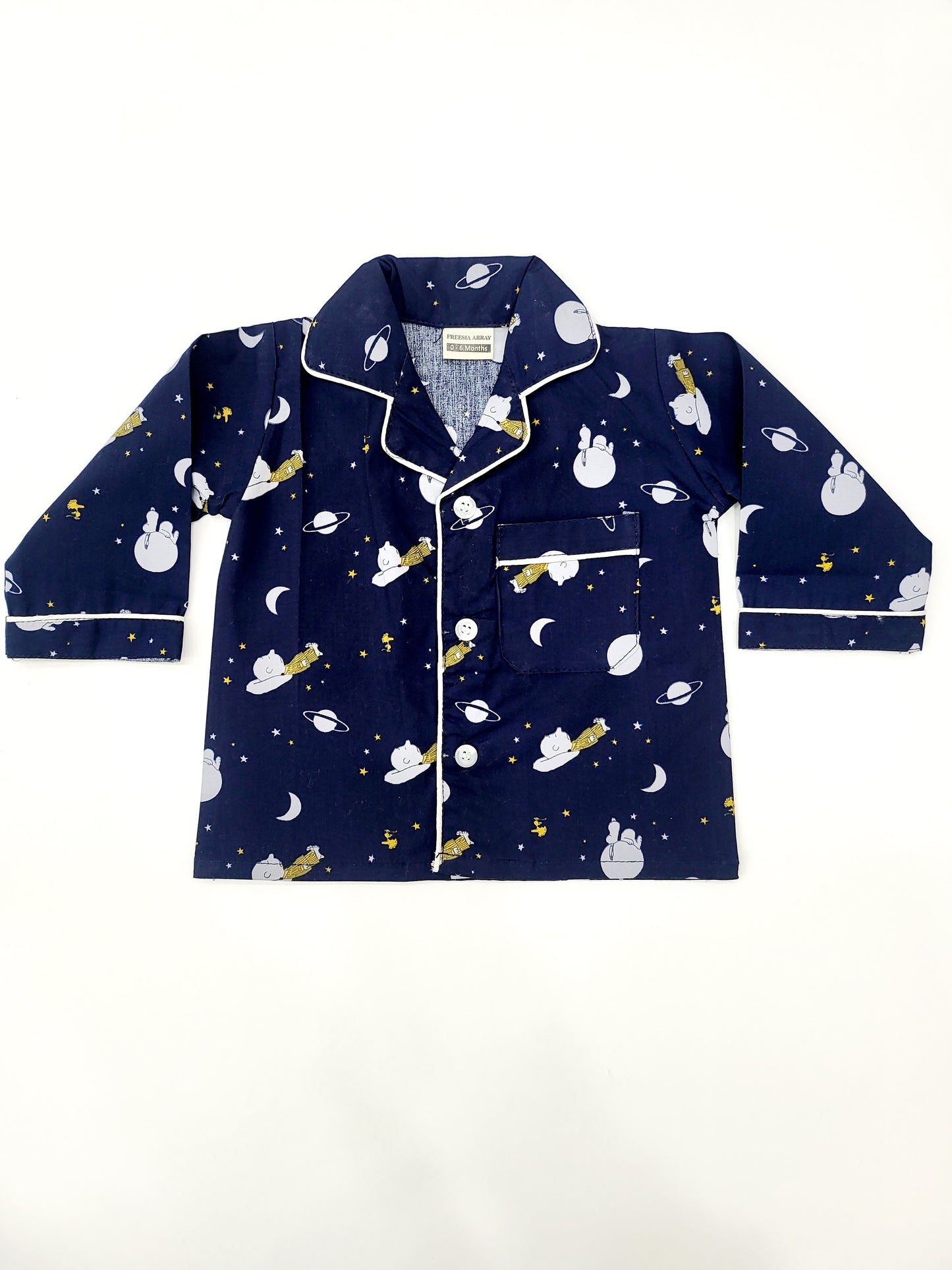 Pure cotton Sleeping man Universe Pajama set