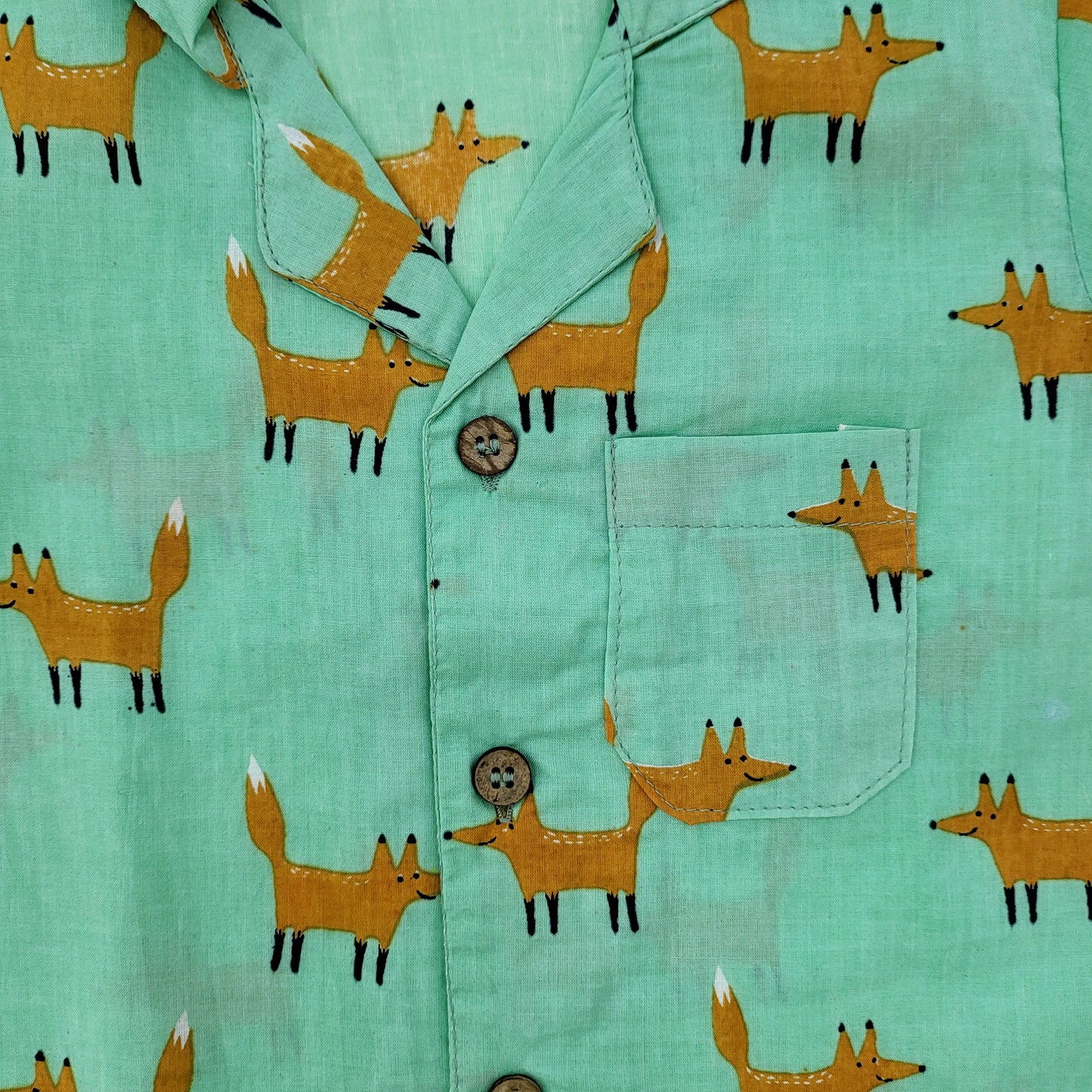 Fox Trot Unisex Shorts Nightsuit Set
