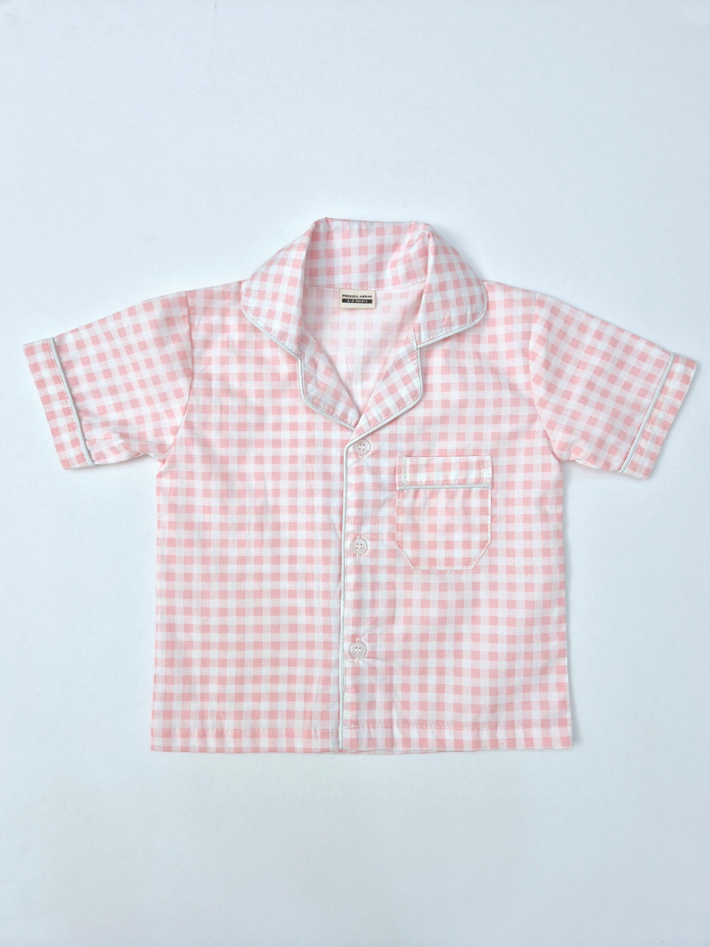 checkered organic cotton set for babies