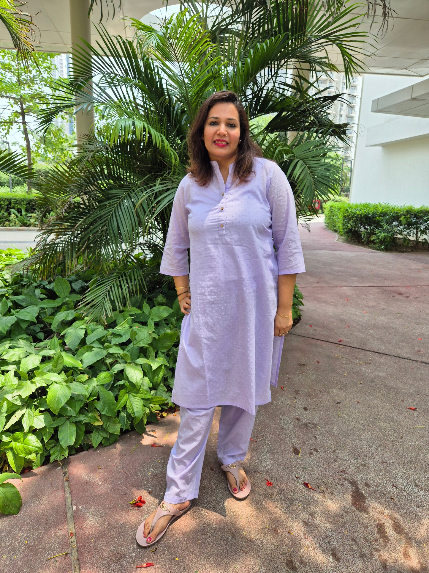 buy online light purple office wear for ladies