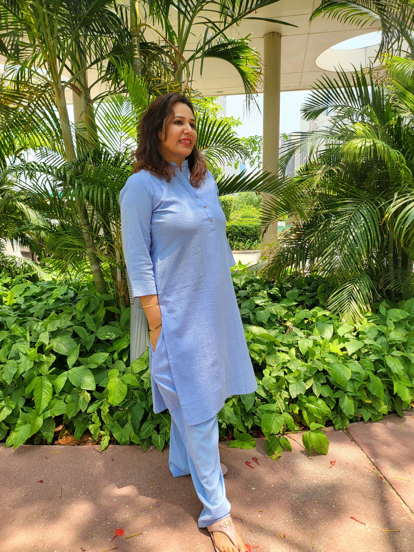 Shop stylish cotton sher shakkar co-ord set for ladies