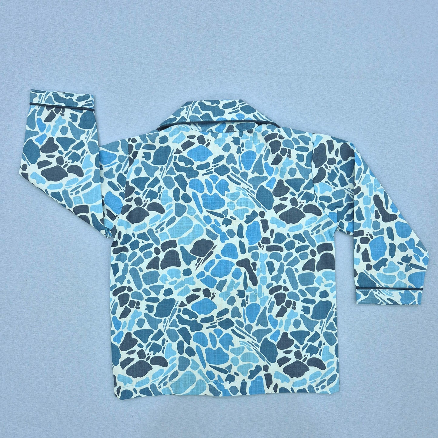 order online premium best quality blue military print sleepwear cotton for babies and toddlers