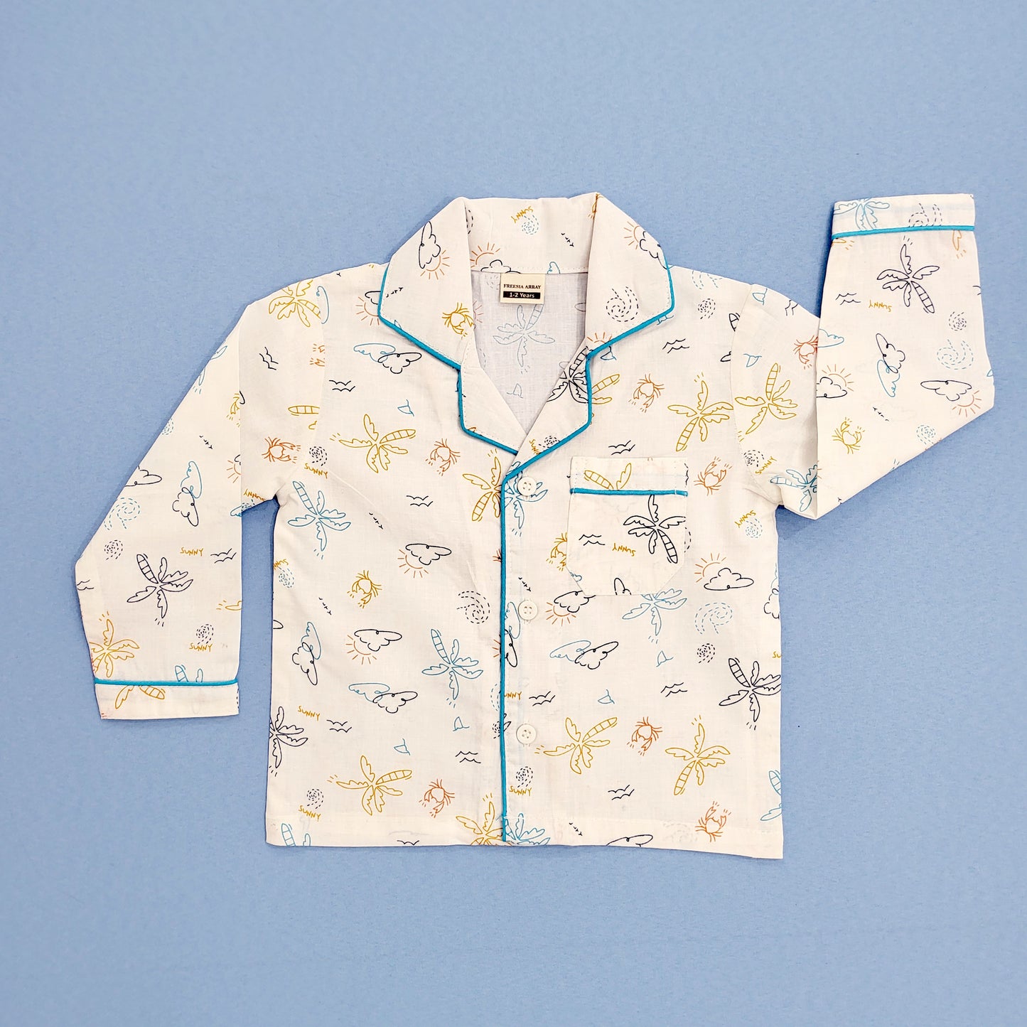 White premium cotton sleepwear for boys and Girls