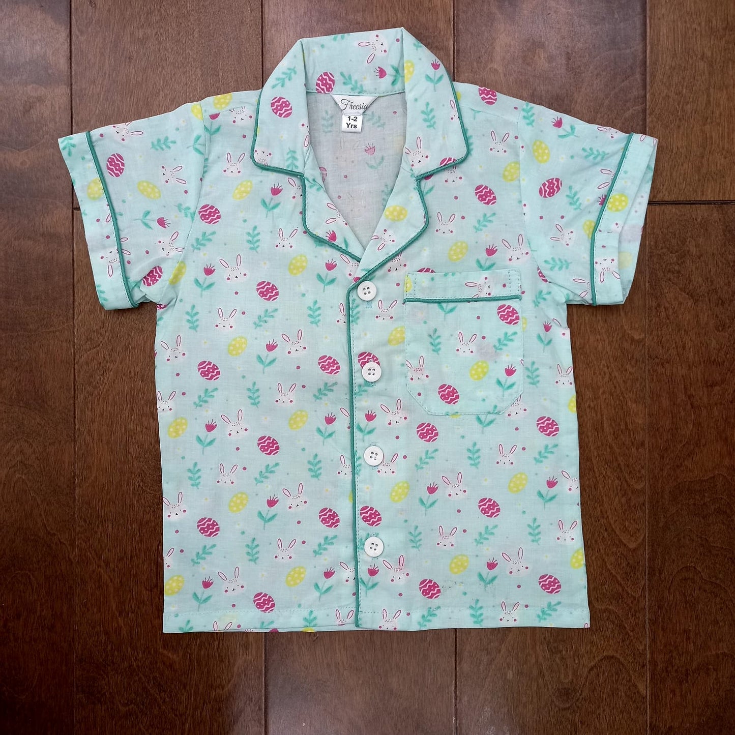 order online Mint green colored shorts set for kids