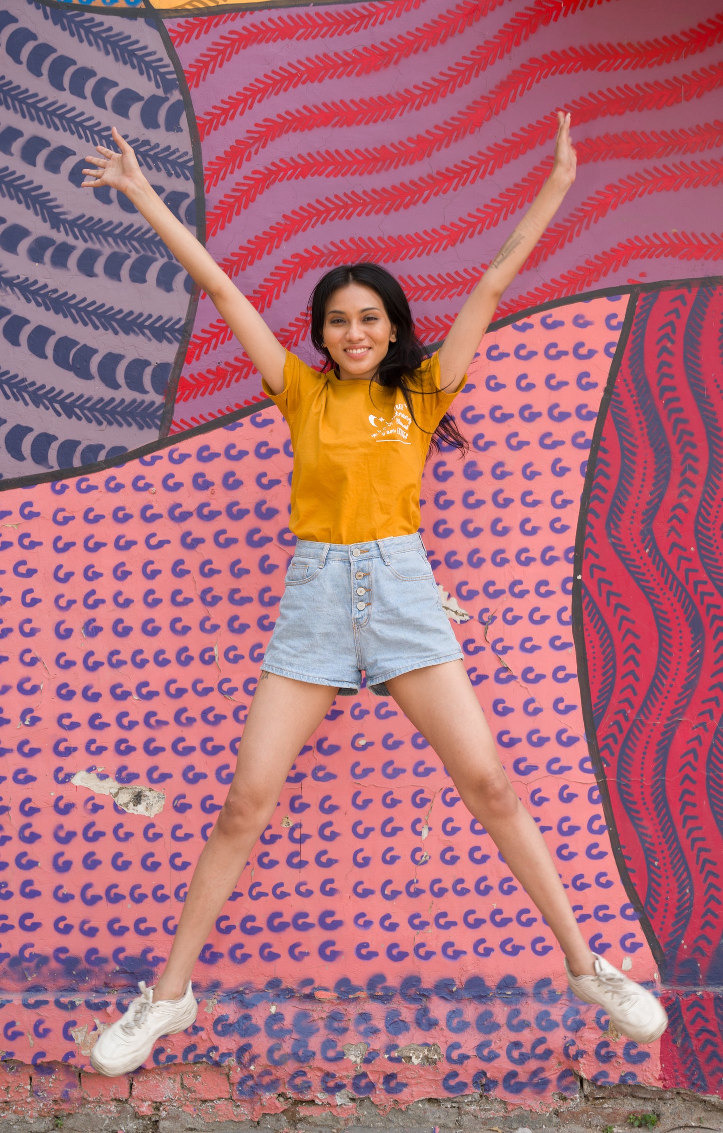 Affirmations half sleeves (Mustard) by IAMYOG