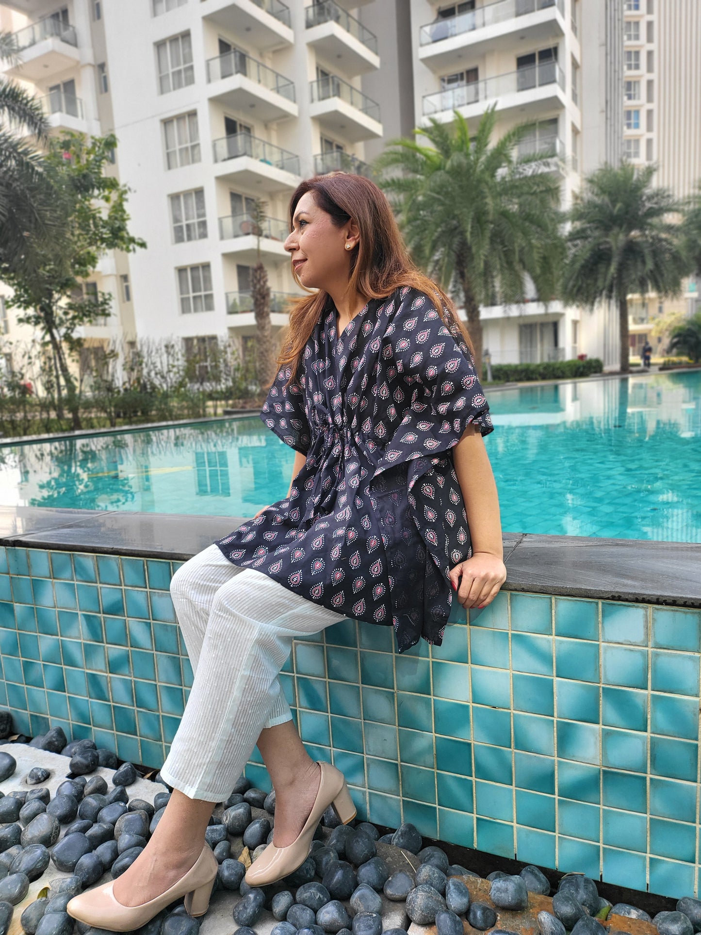 Buy ladies kaftan pant set