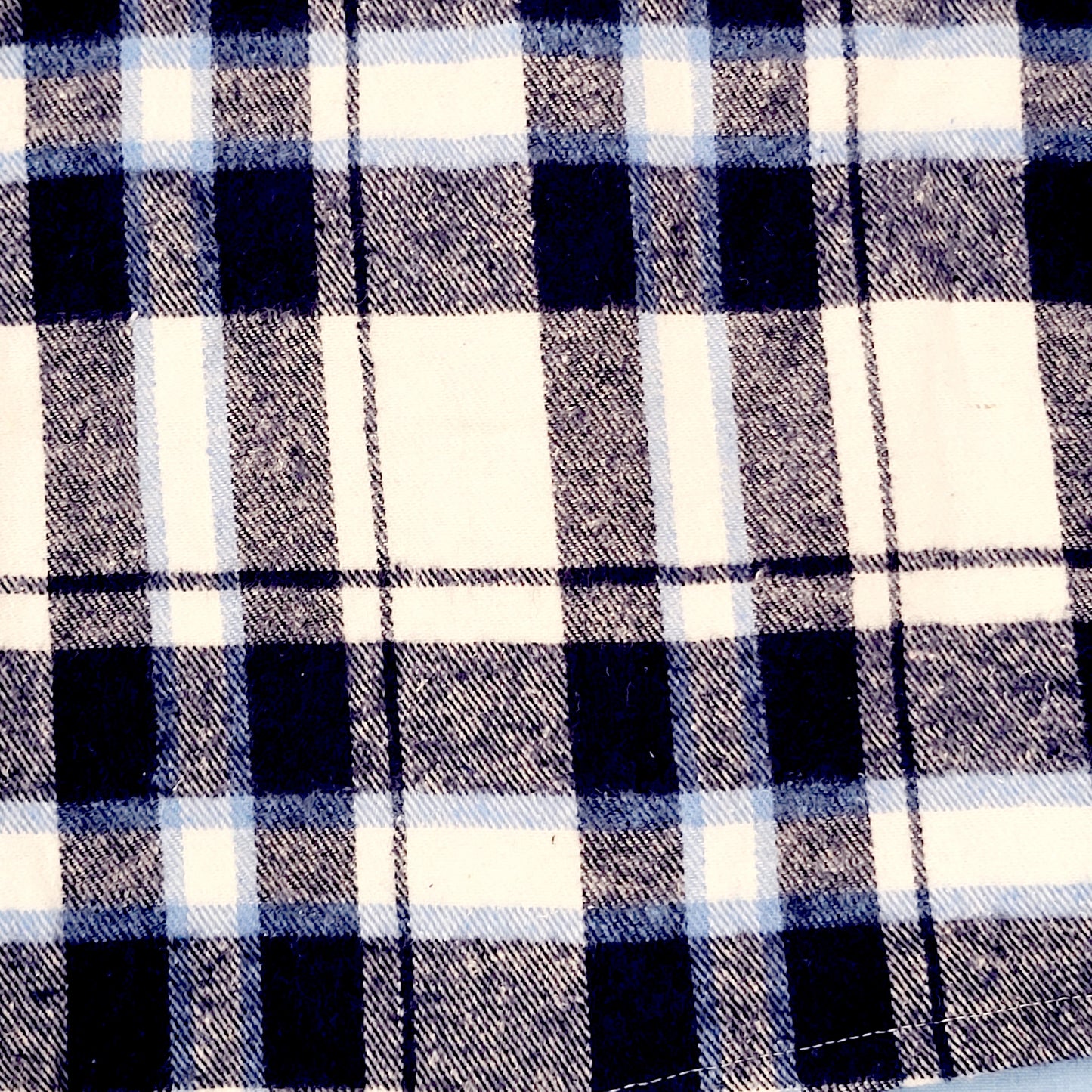 Blue Checkered Kids Flannel Winter Unisex Nightsuit Set