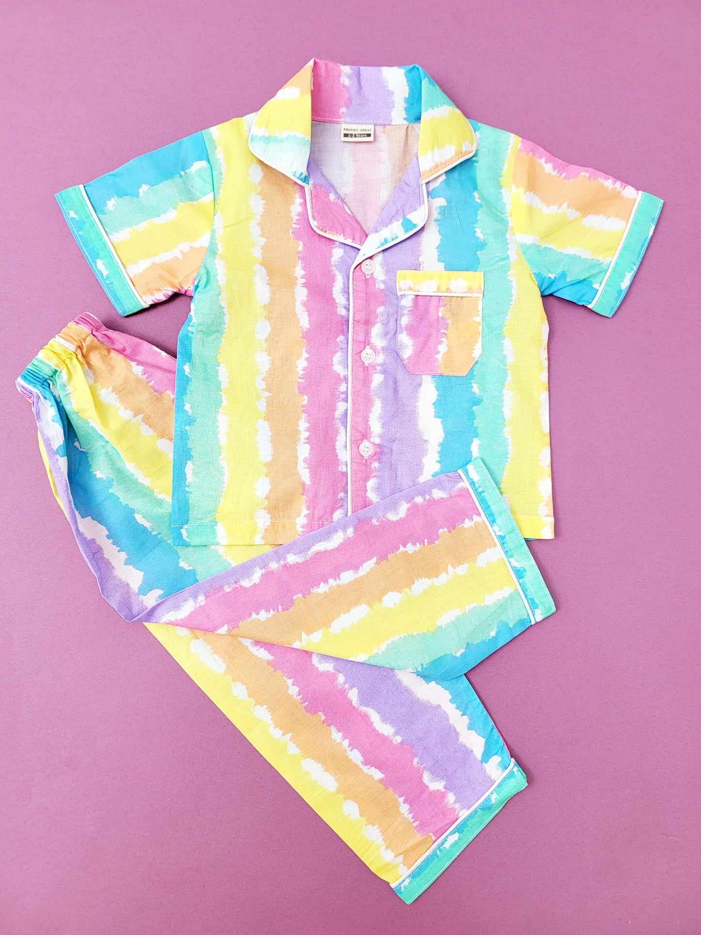 Colorful soft cotton PJ set for gifting
