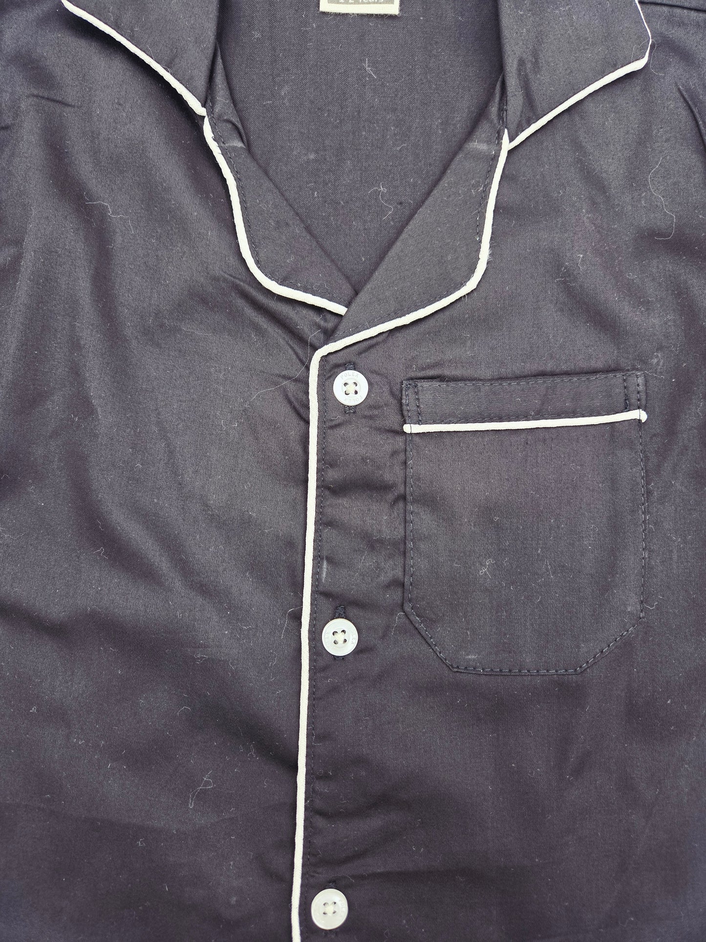 Pure Cotton Solid Black Unisex Nightsuit Set