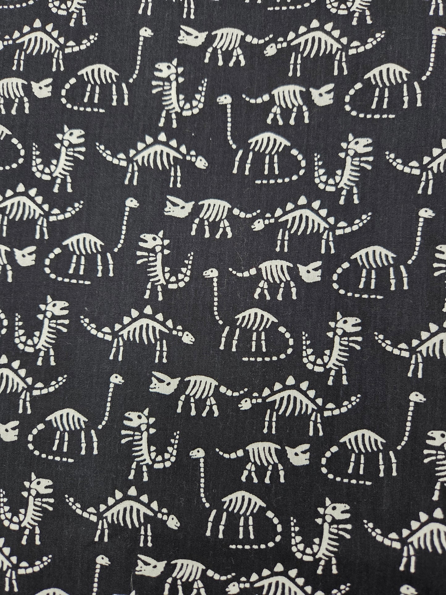 Pure Cotton Black with Dino Print Unisex Nightsuit Set