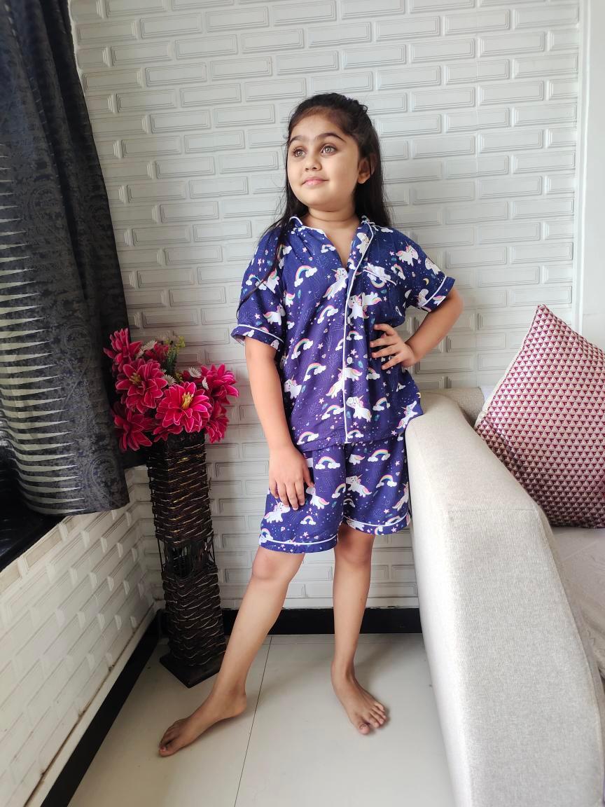 Shop unicorn nightsuit set for kids