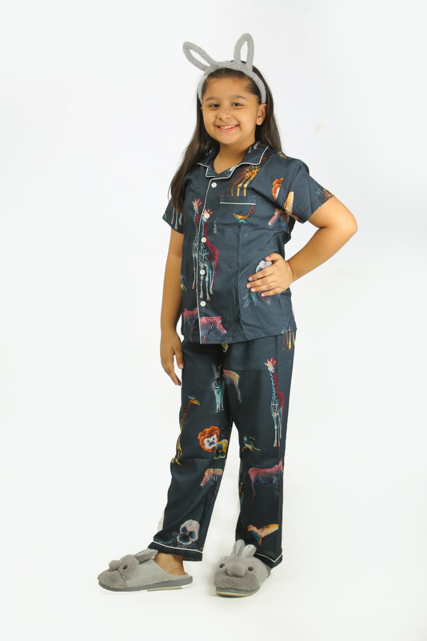 buy order online Wildlife Animal Printed lounge wear girls and boys