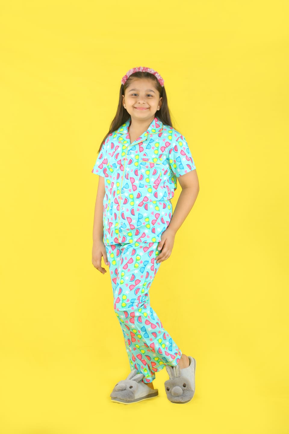 order online premium Blue Goggle Printed Night Suit Set girls and boys