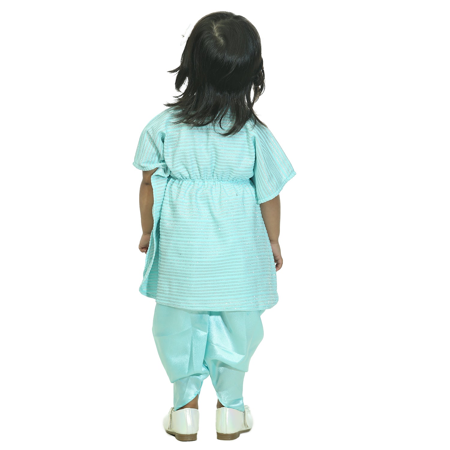 sky blue princess dress for children girls