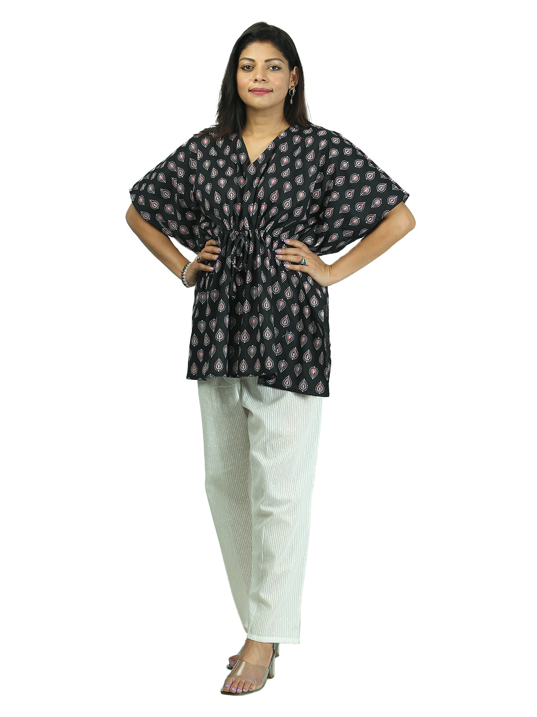 Scarlet Shadows Kaftan Pant Set