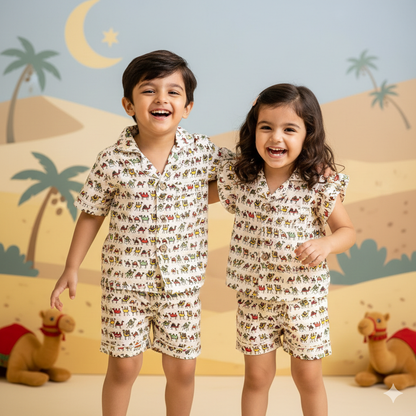 Oasis Odyssey Unisex Shorts Nightsuit Set