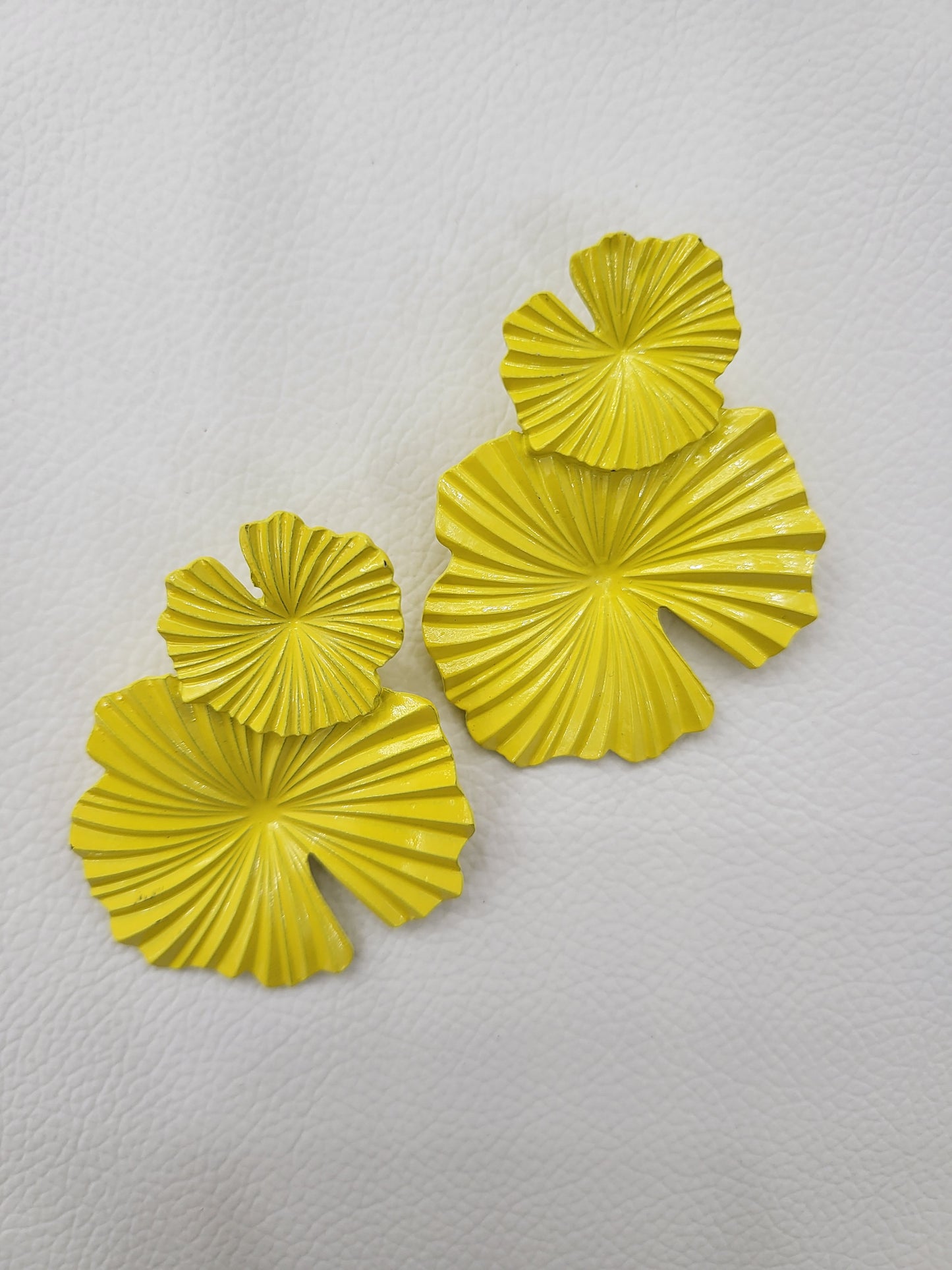 Magical Yellow Contemporary stud earings