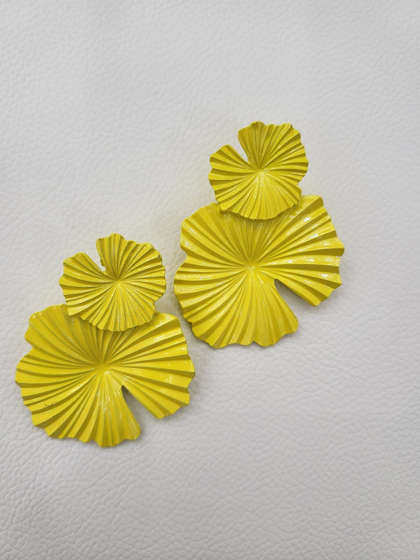 Magical Yellow Contemporary stud earings