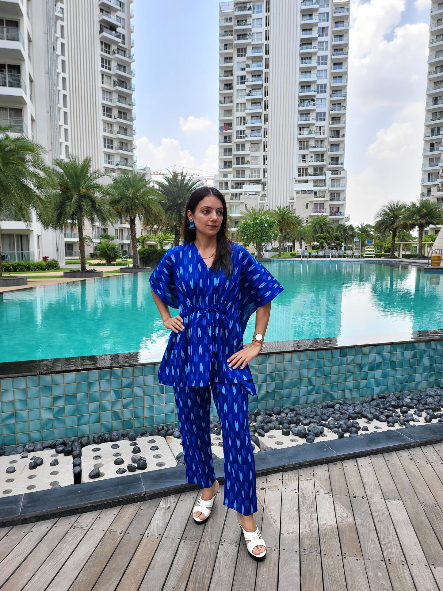 ladies blue co-ord set