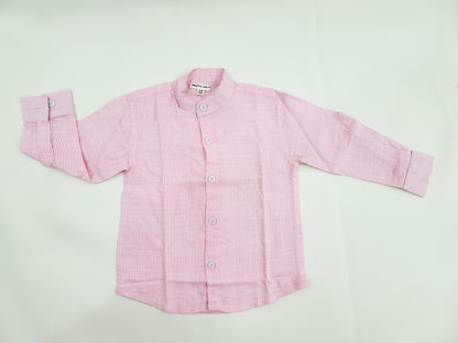 Dapper Pink Stripes Shirt for Boys