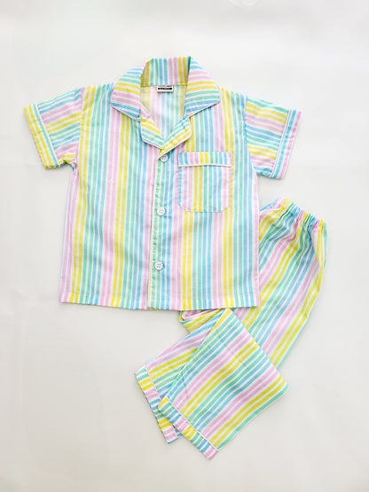 Freesia array white kids nightsuit
