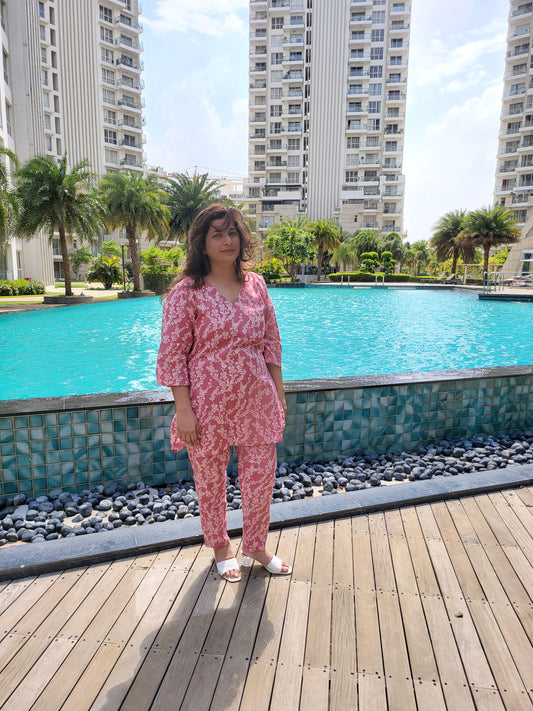 Petal Romance Loungewear Set for Women