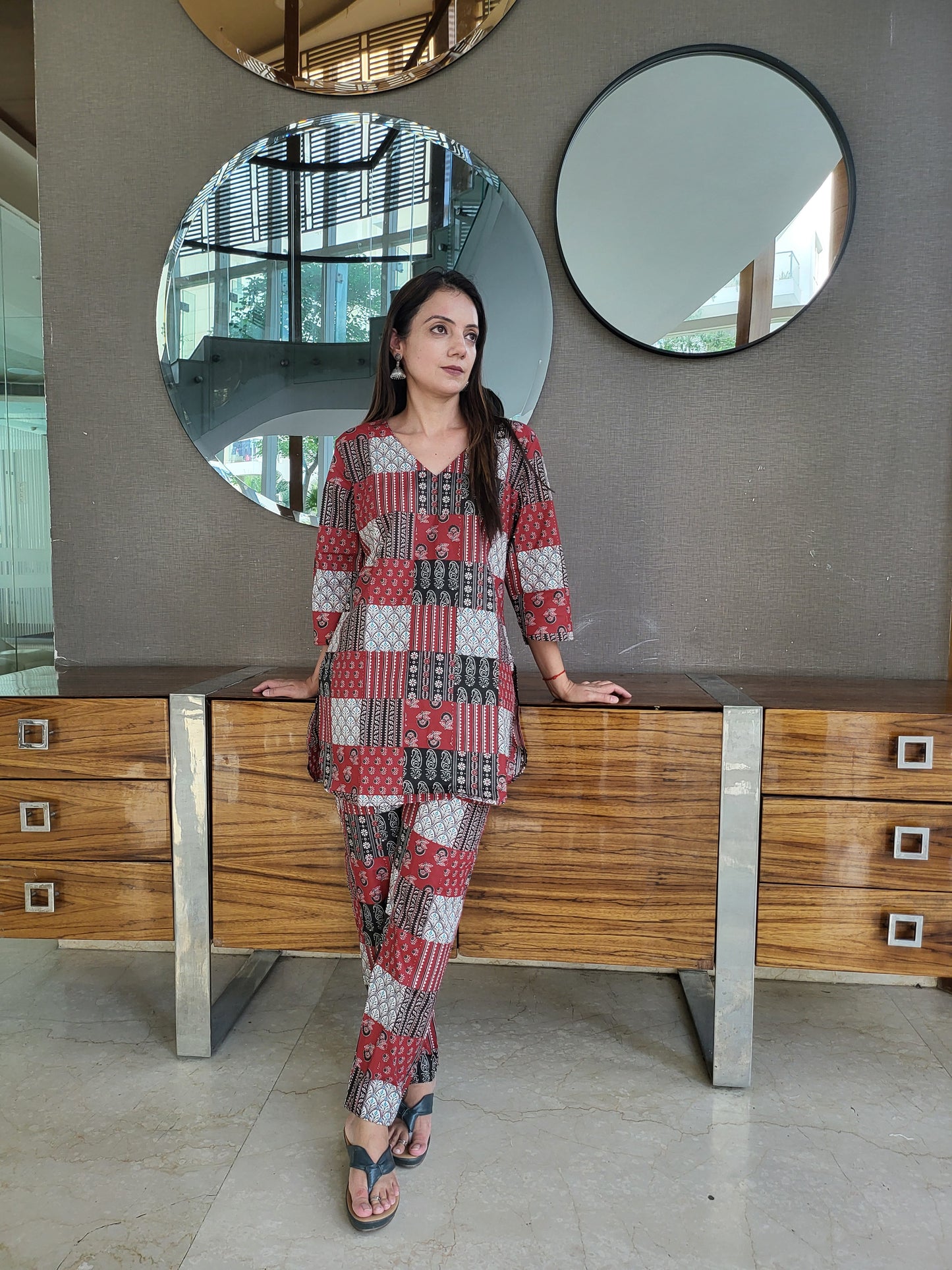 Timeless Ajrakh Loungewear Set for Women