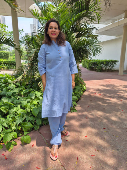 order online women stylish and expensive seersucker pant and kurta set