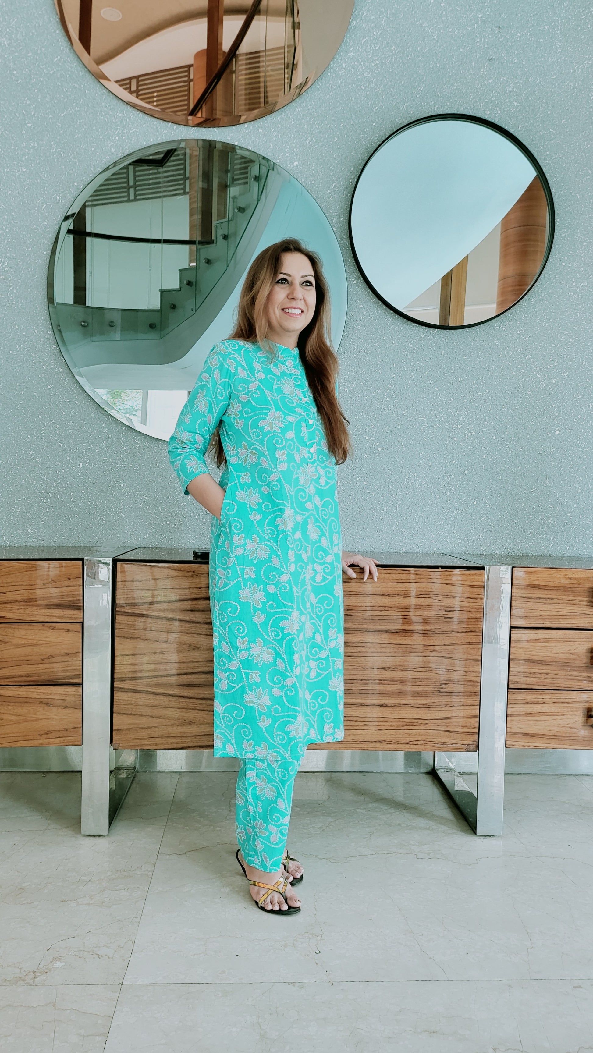 Pure Cotton Jaipuri kurta with pant for work