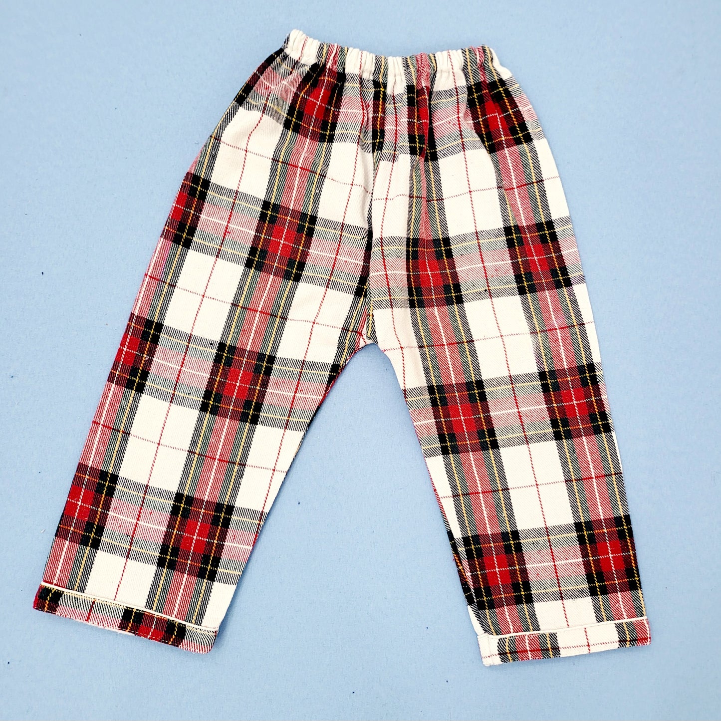 Red Checkered Kids Flannel Winter Unisex Nightsuit Set