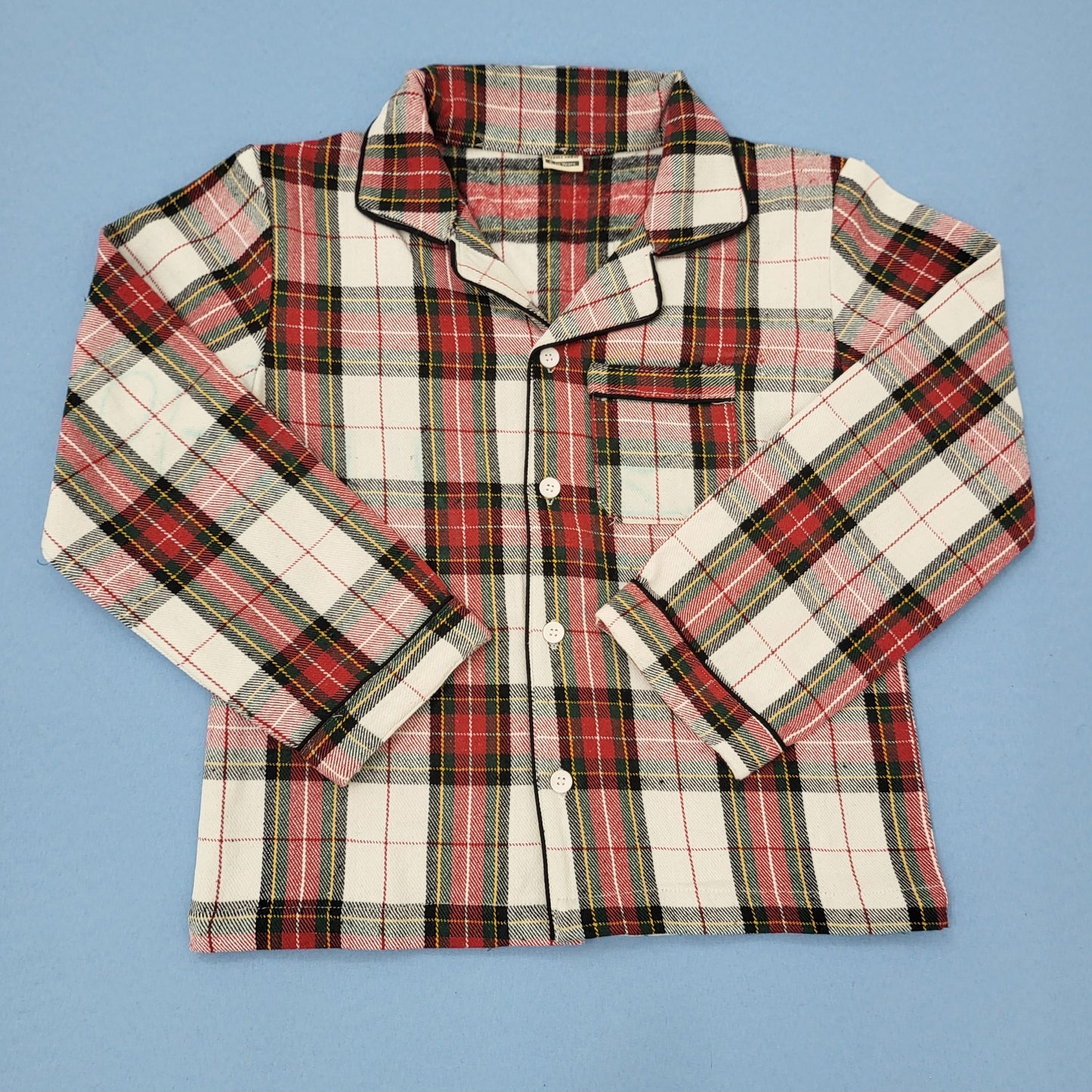 Red and Black Checkered Kids Flannel Winter Unisex Nightsuit Set