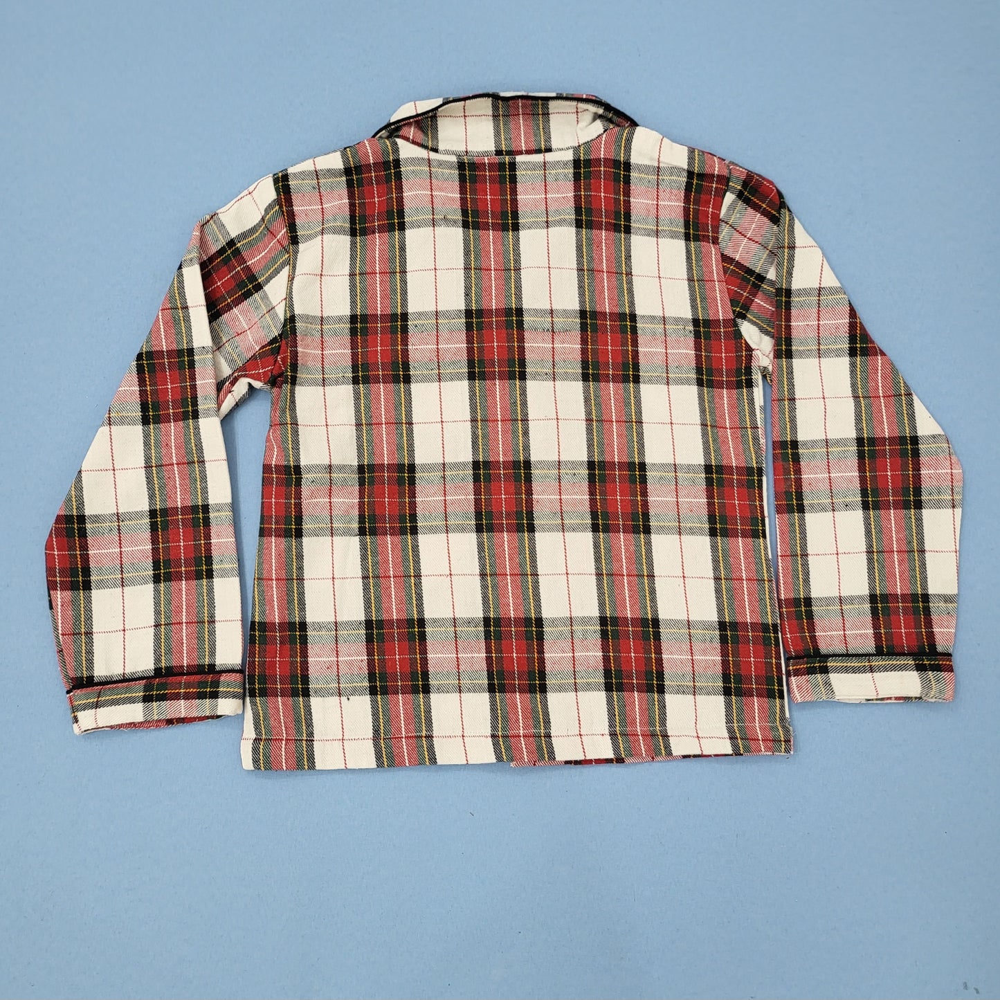 Red and Black Checkered Kids Flannel Winter Unisex Nightsuit Set