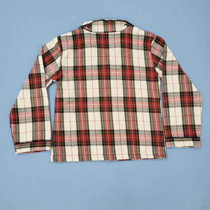 Red and Black Checkered Kids Flannel Winter Unisex Nightsuit Set