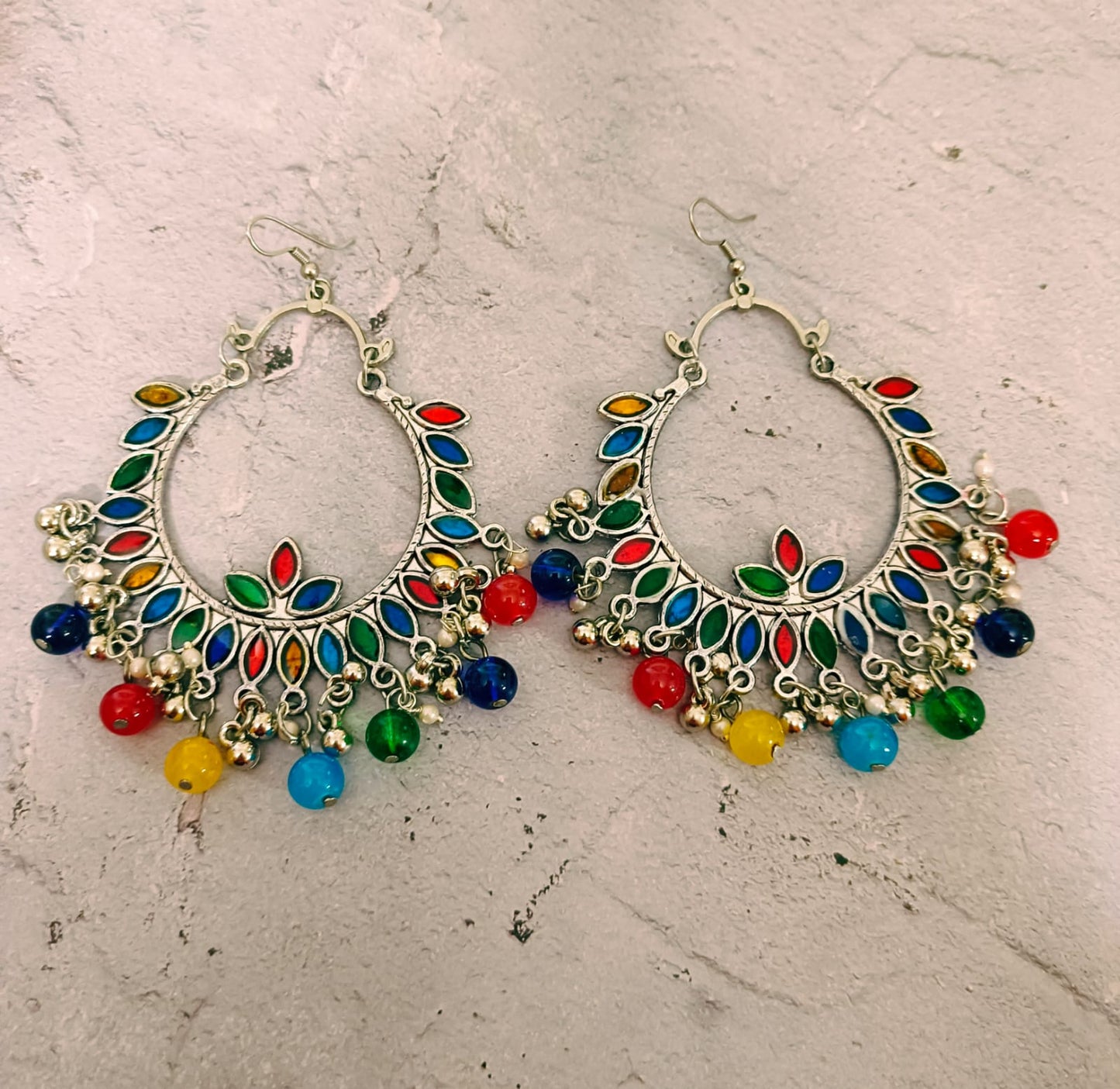 buy multicolor ear rings jhumkas for party function