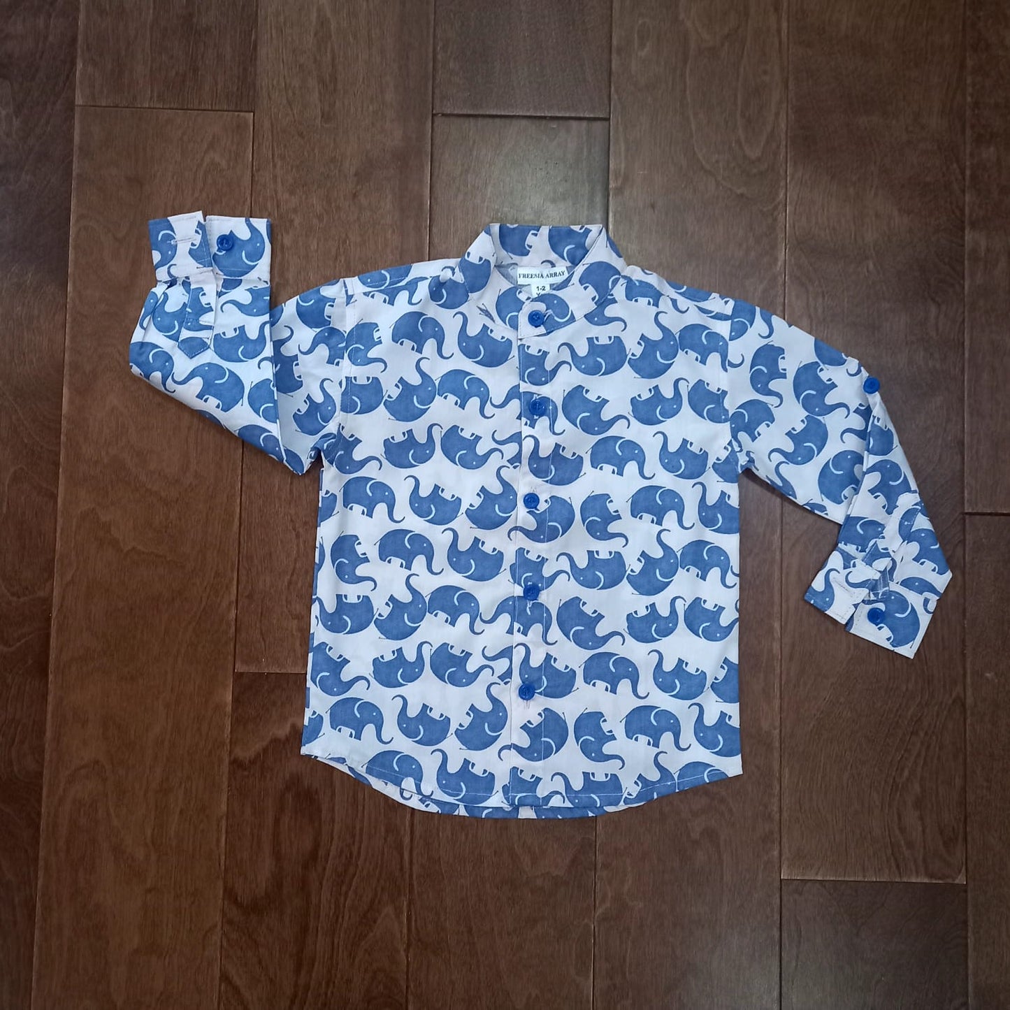 Mandarin collared shirt for kids