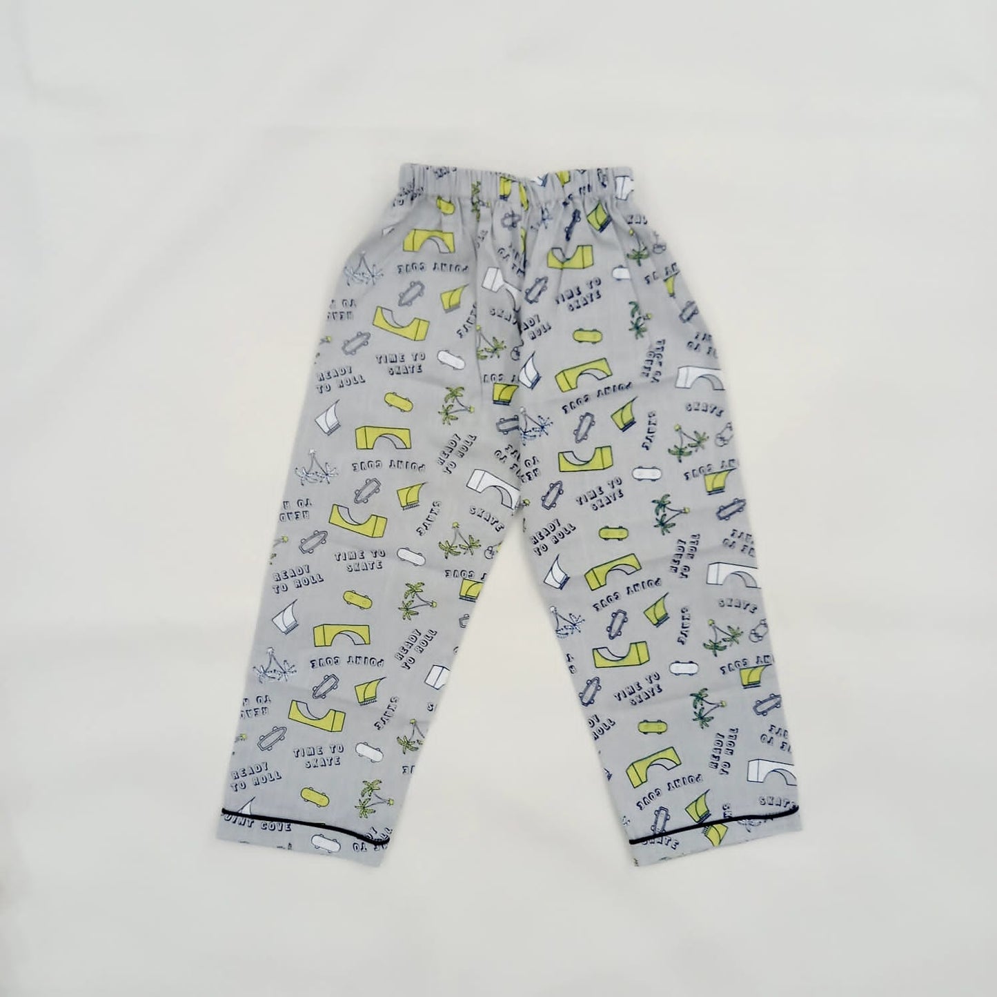 shop online best quality grey skate pajama PJ set kids