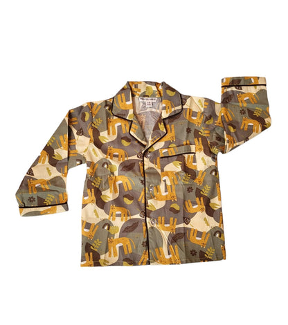 boys and girls sleepwear camouflage theme animals