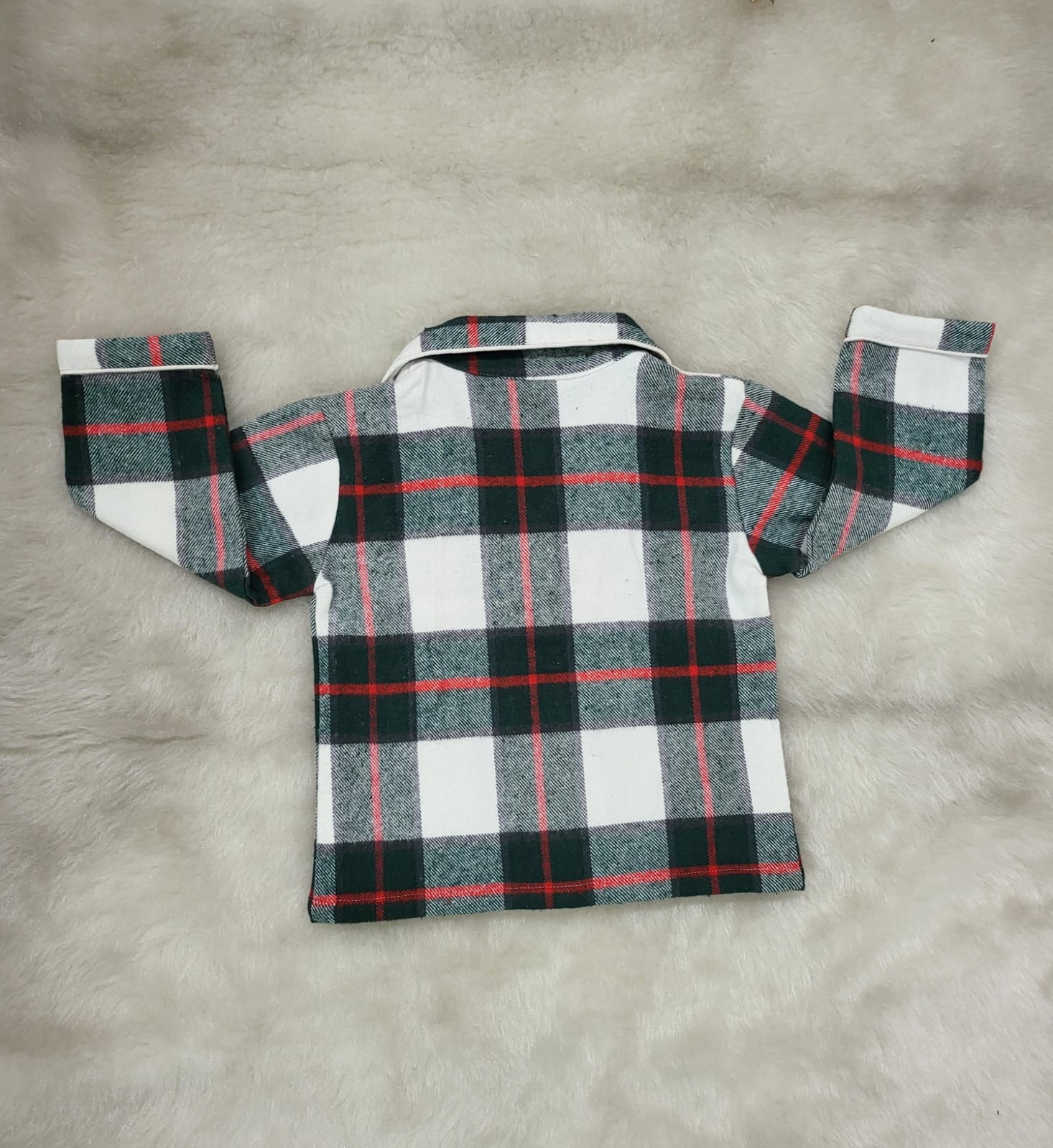 Cozy Green and Red Checkered Pajama Set