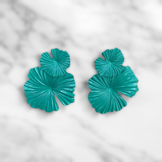 Magical Green Contemporary stud earings