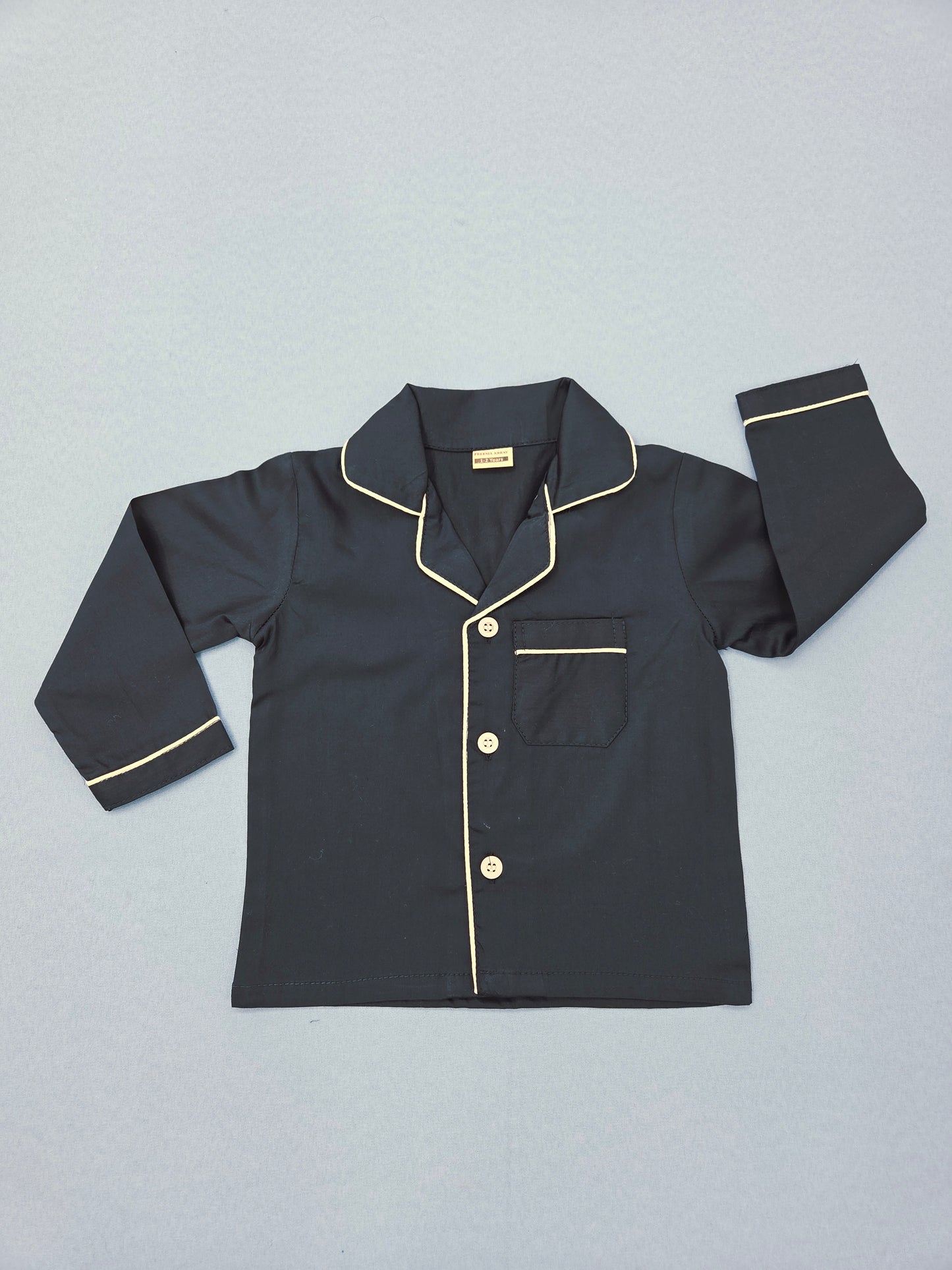 Pure Cotton Classic Navy Blue Unisex Nightsuit Set