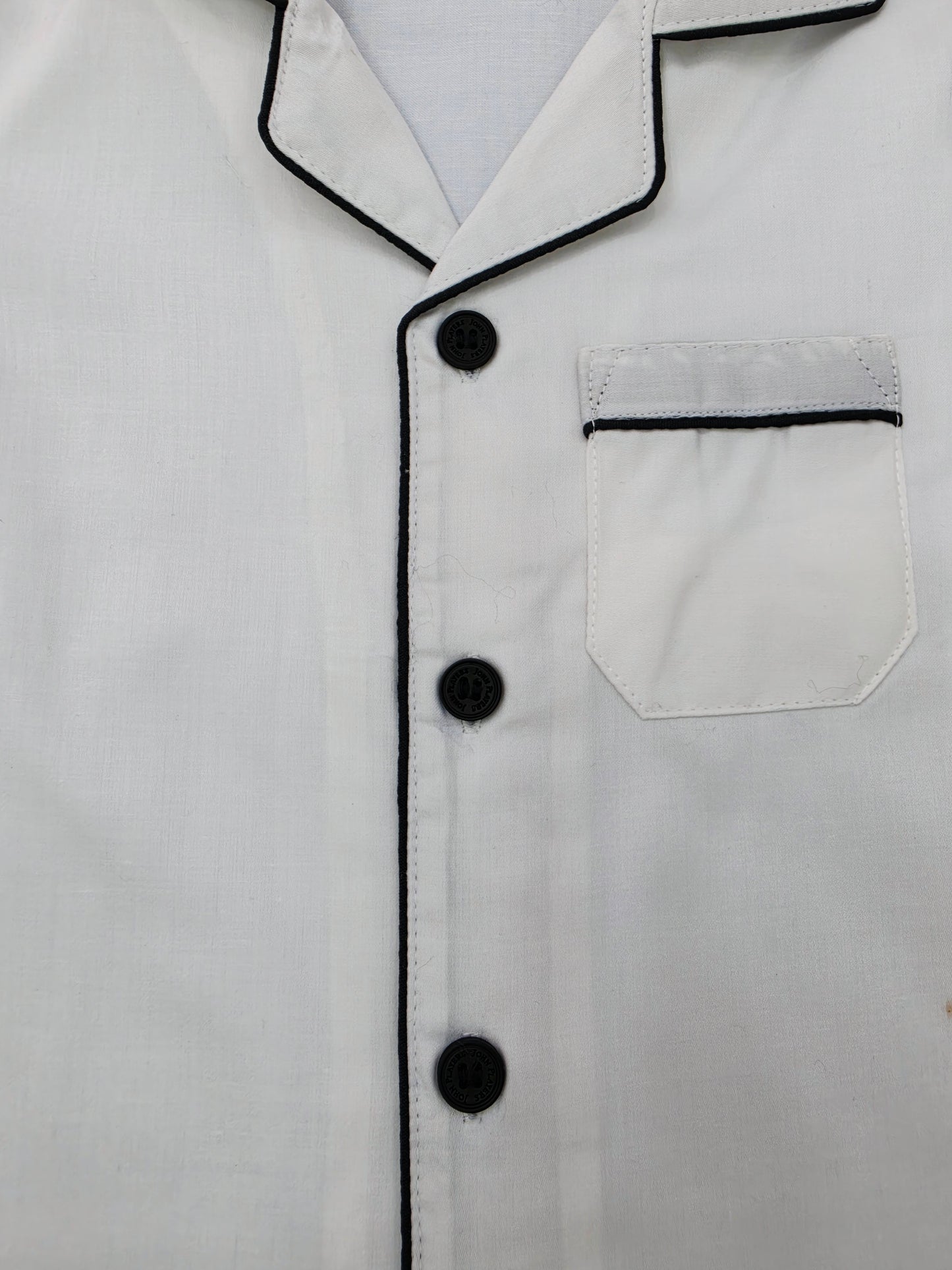 Pure Cotton Classic White Unisex Nightsuit Set