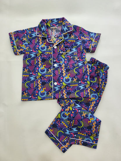 Super Space Unisex Cotton Night Suit Set