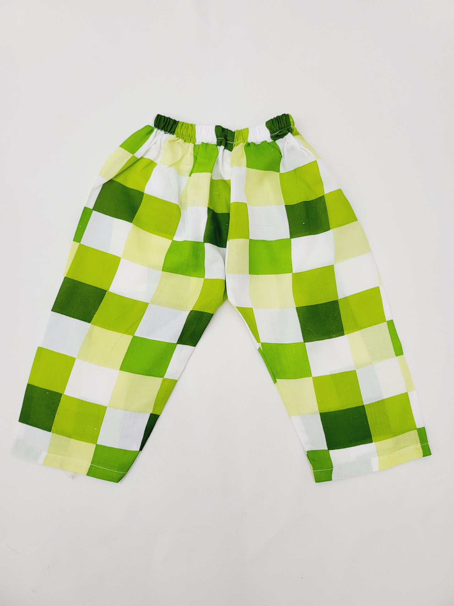 Green Checkered Infant Set