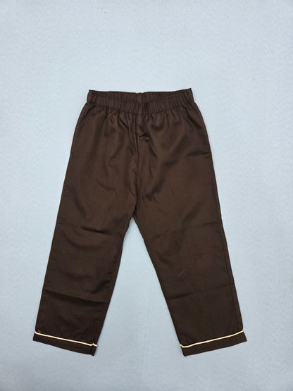 Pure Cotton Solid Black Unisex Nightsuit Set