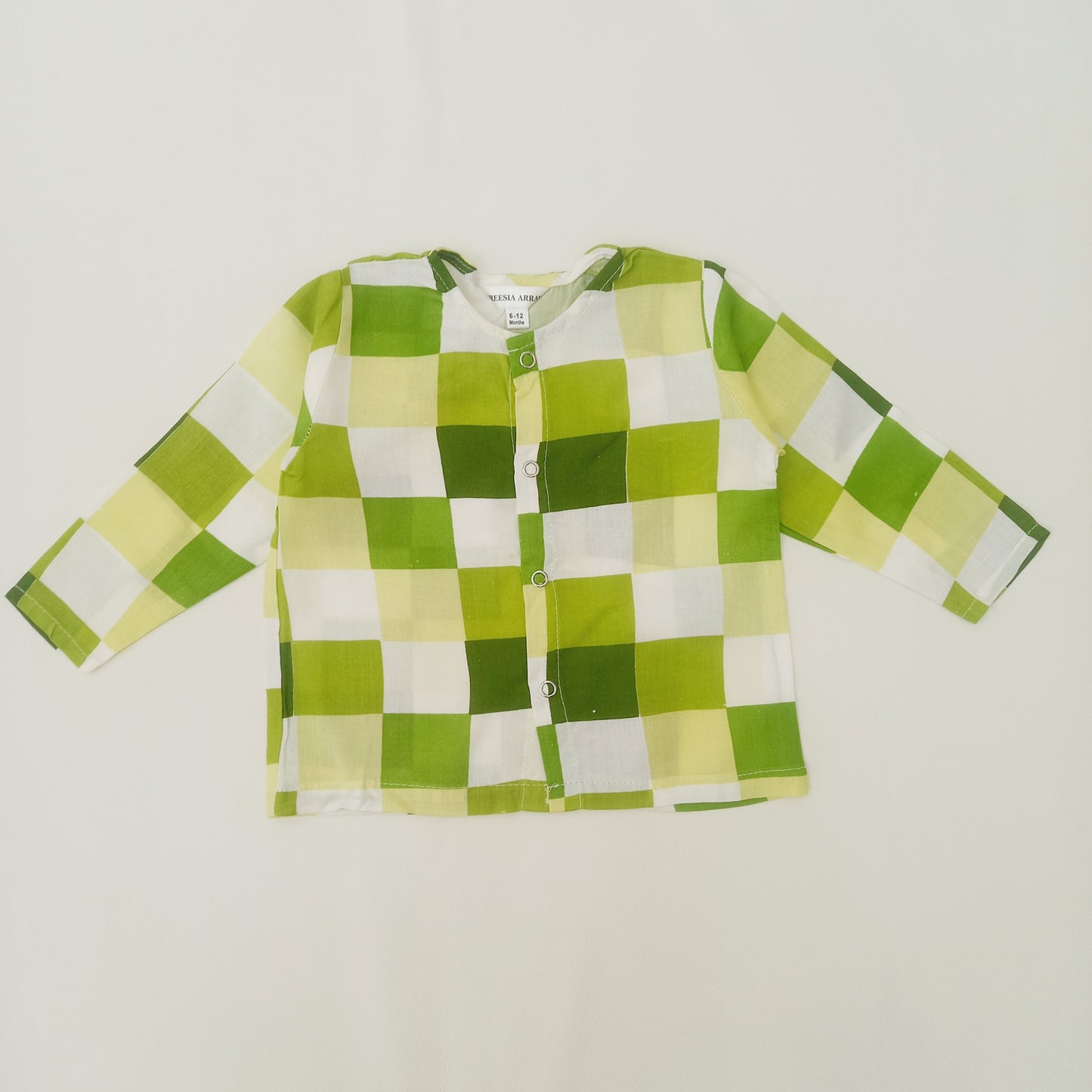 Green Checkered Infant Set