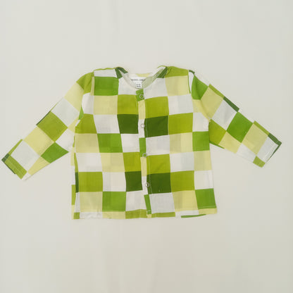 Green Checkered Infant Set