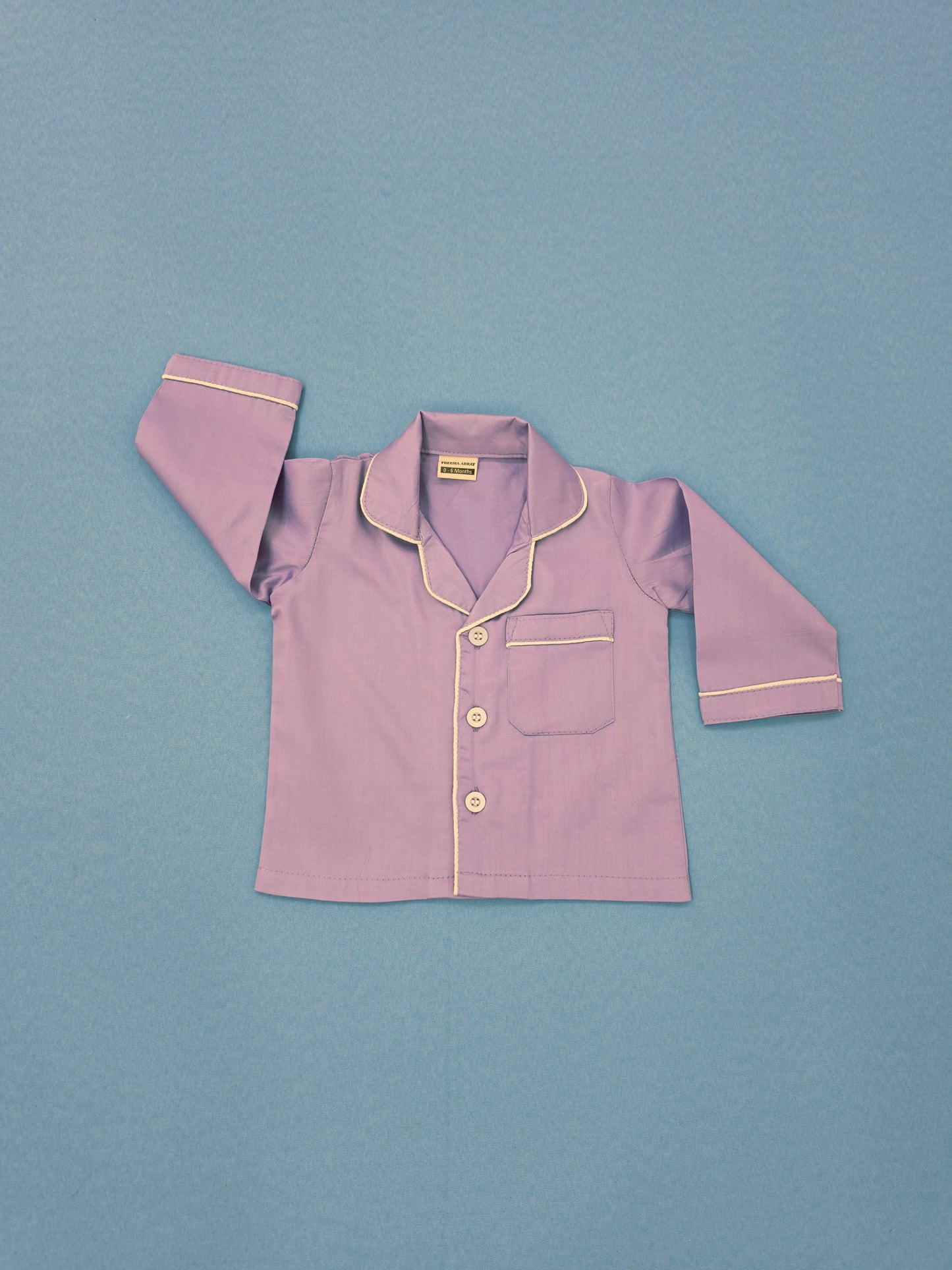 Pure Cotton Classic Lavender Unisex Nightsuit Set