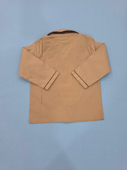 Pure Cotton Classic Beige Unisex Nightsuit Set