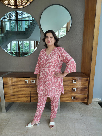 Petal Romance Loungewear Set for Women